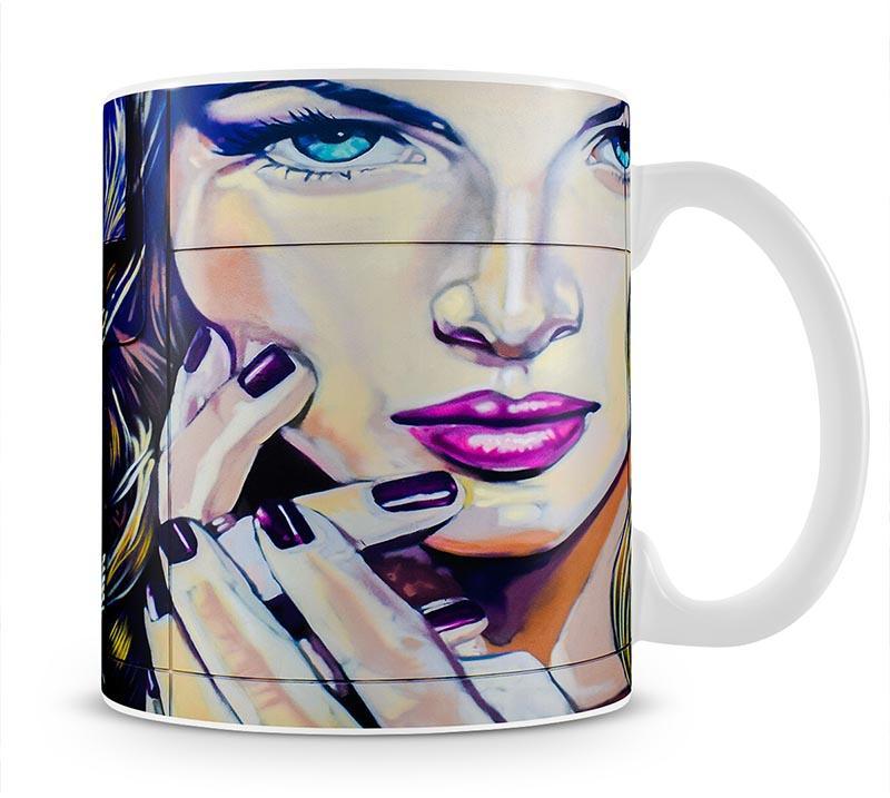 Femme Fatale Graffiti Mug - Canvas Art Rocks - 1