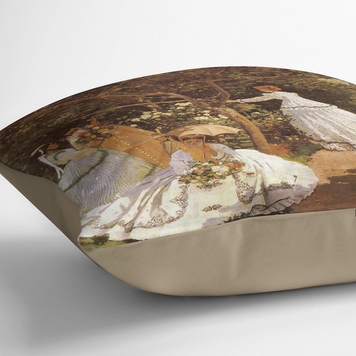 Femmes au jardin 1867 by Monet Throw Pillow