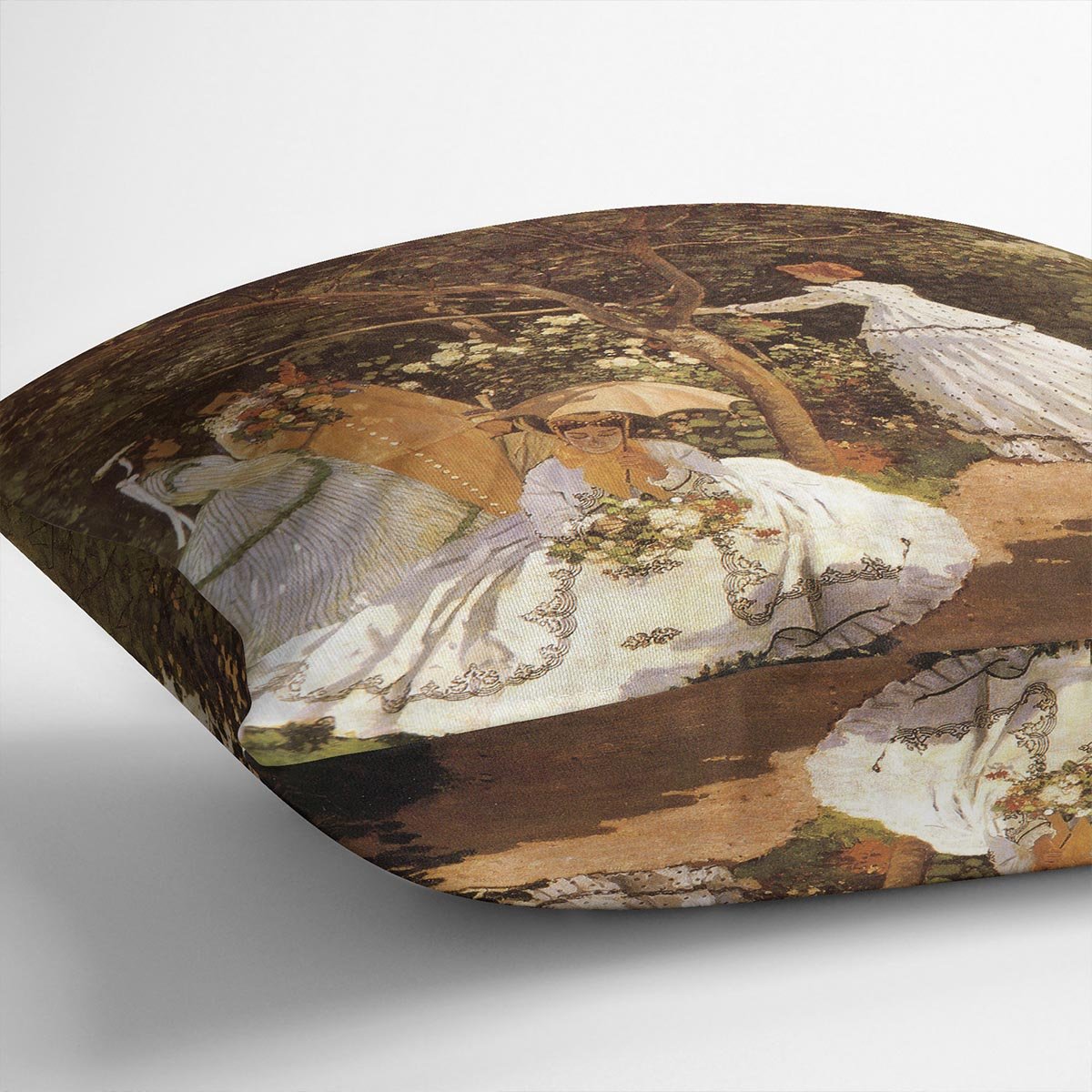 Femmes au jardin 1867 by Monet Throw Pillow
