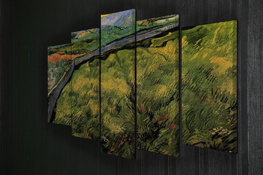Field of Spring Wheat at Sunrise by Van Gogh 5 Split Panel Canvas - Canvas Art Rocks - 2