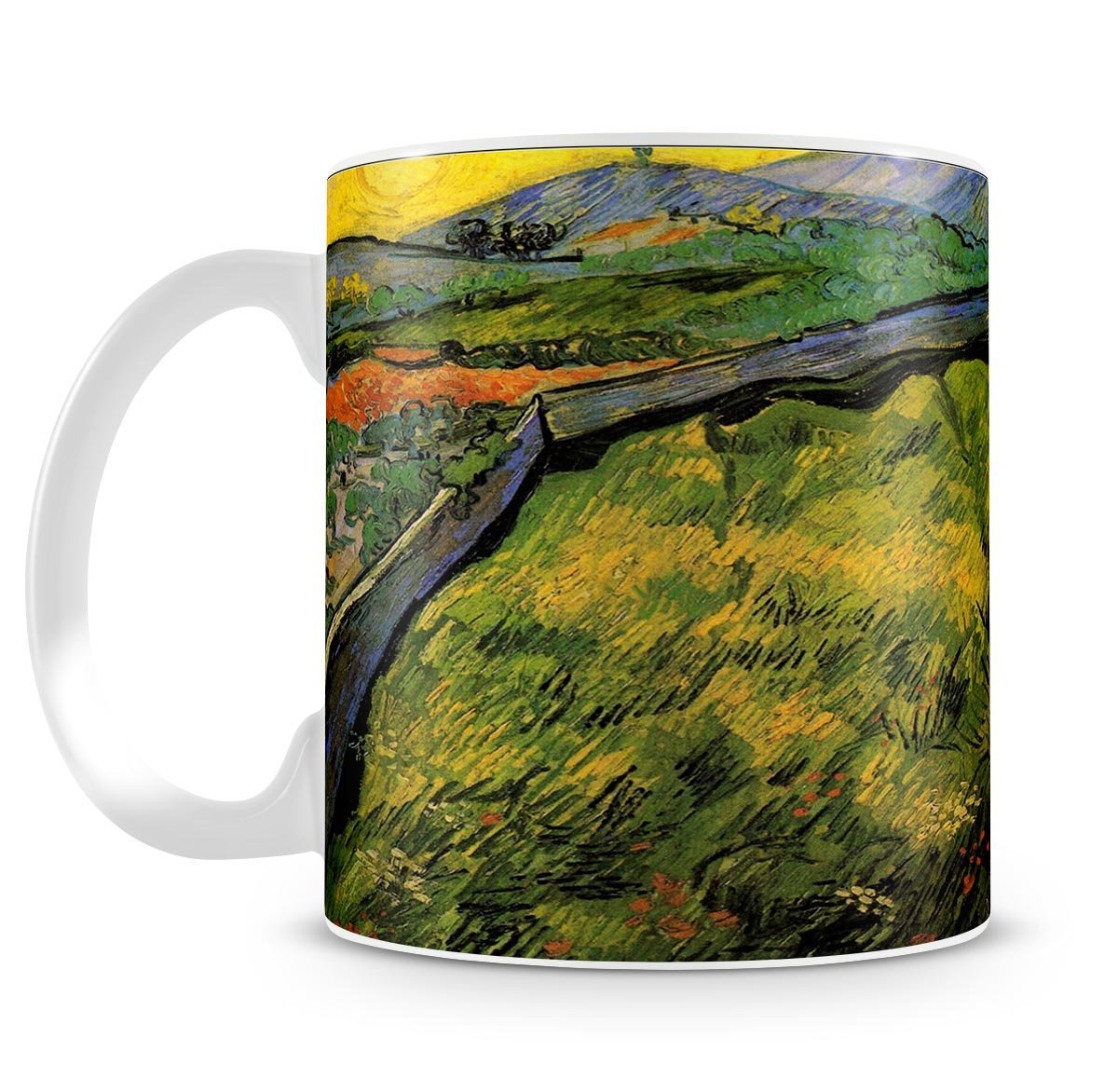 Field of Spring Wheat at Sunrise by Van Gogh Mug - Canvas Art Rocks - 4