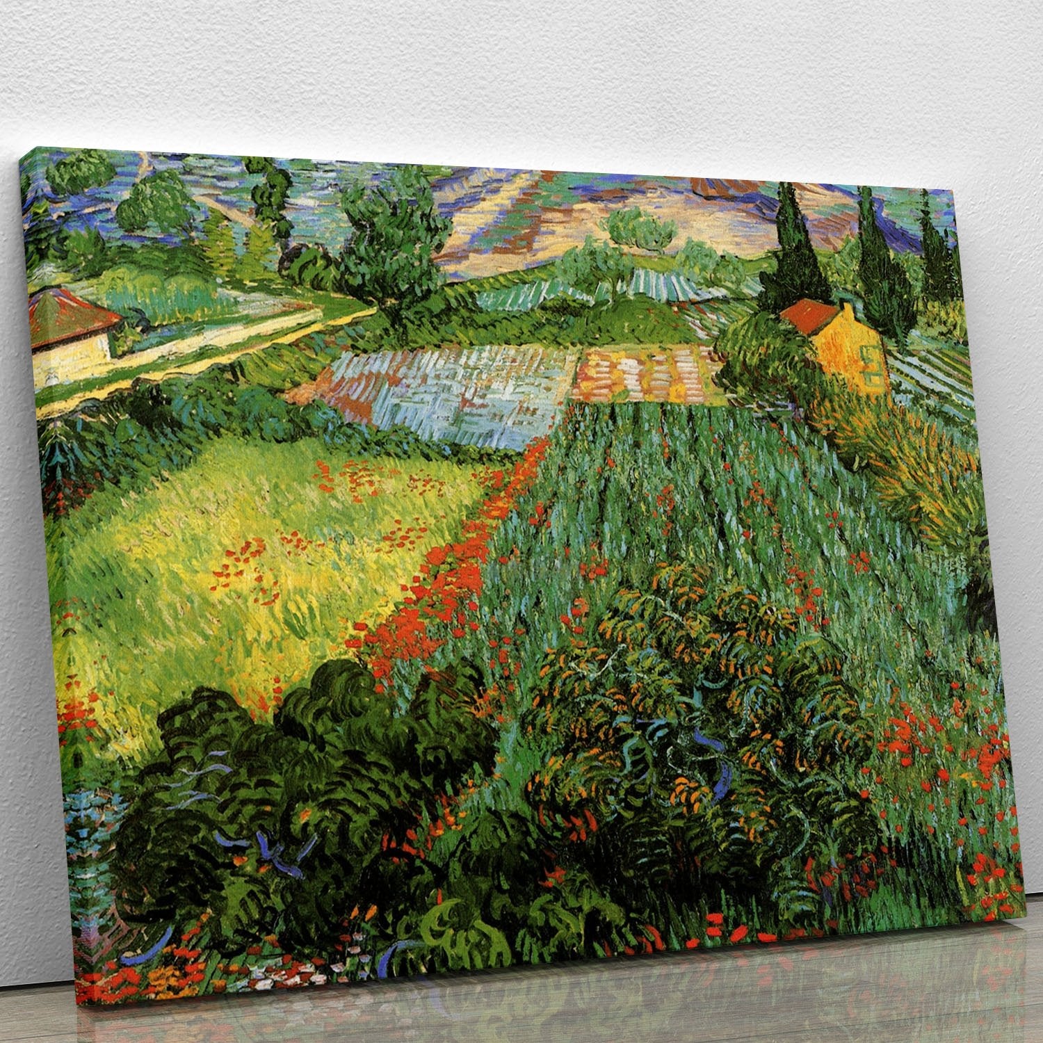 Field with Poppies by Van Gogh Canvas Print or Poster