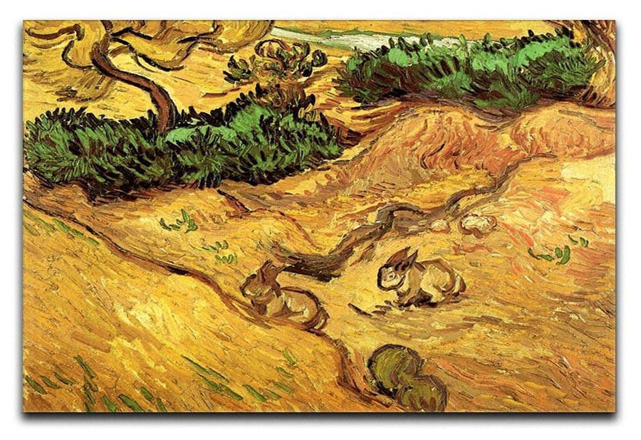 Field with Two Rabbits by Van Gogh Canvas Print & Poster  - Canvas Art Rocks - 1