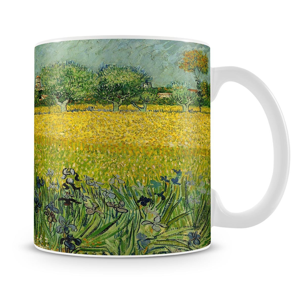 Field with flowers near Arles Mug - Canvas Art Rocks - 4