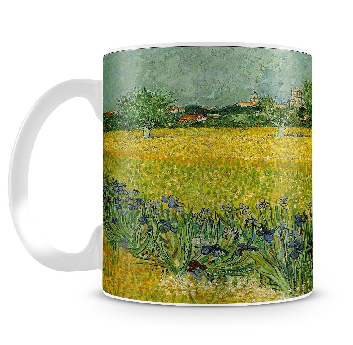 Field with flowers near Arles Mug - Canvas Art Rocks - 4