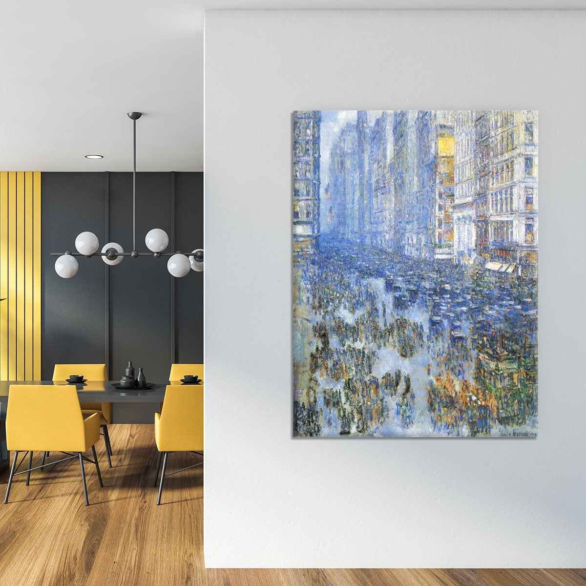 Fifth Avenue by Hassam Canvas Print or Poster