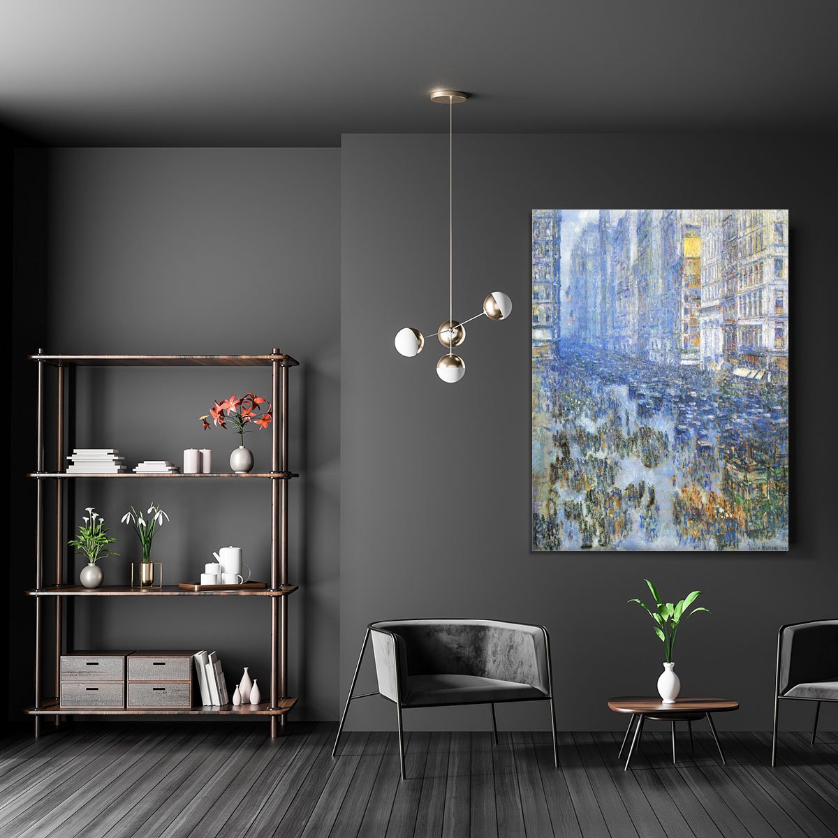 Fifth Avenue by Hassam Canvas Print or Poster