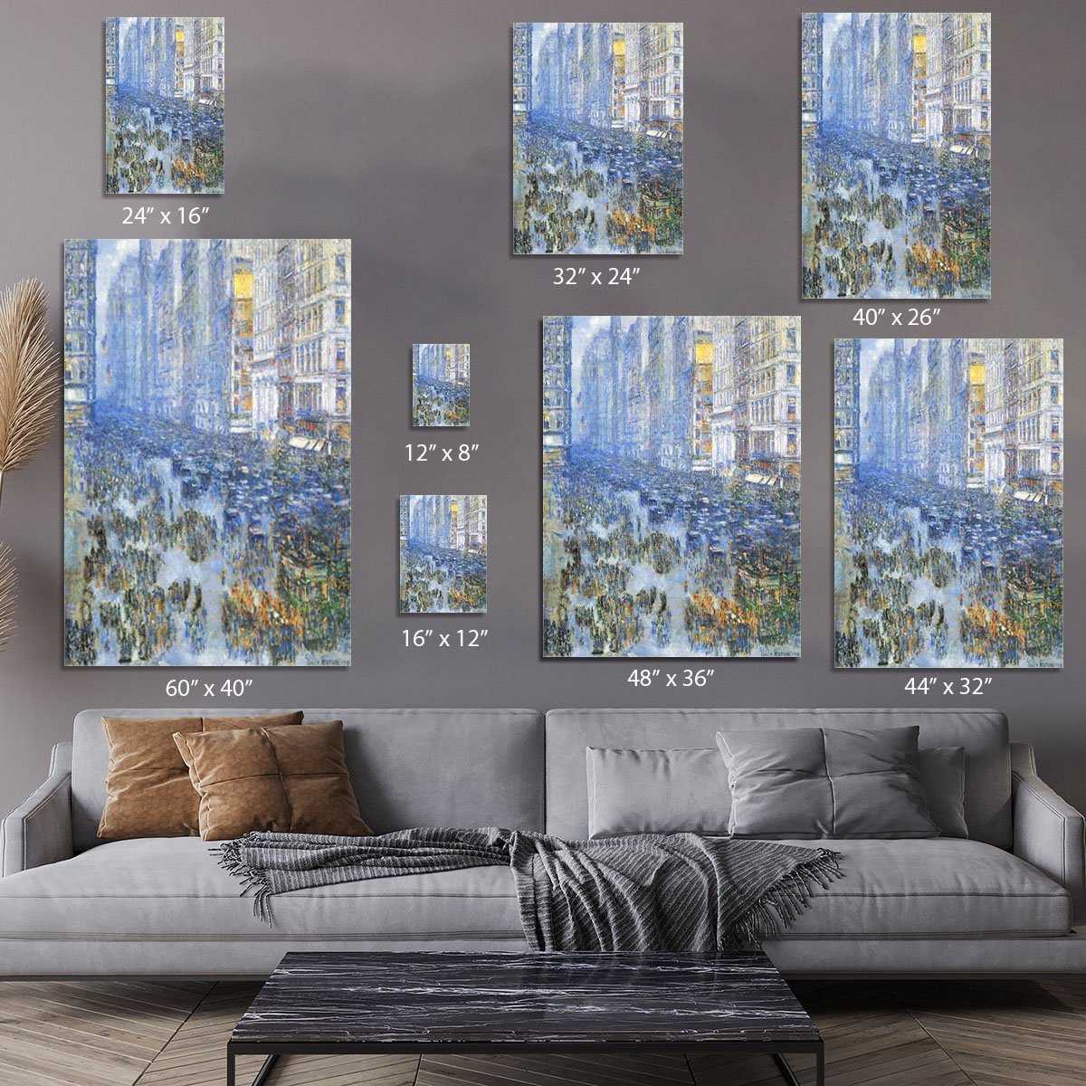 Fifth Avenue by Hassam Canvas Print or Poster