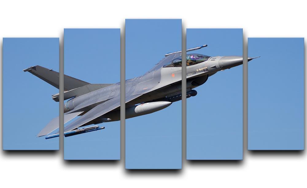 Fighter jet flyby 5 Split Panel Canvas  - Canvas Art Rocks - 1