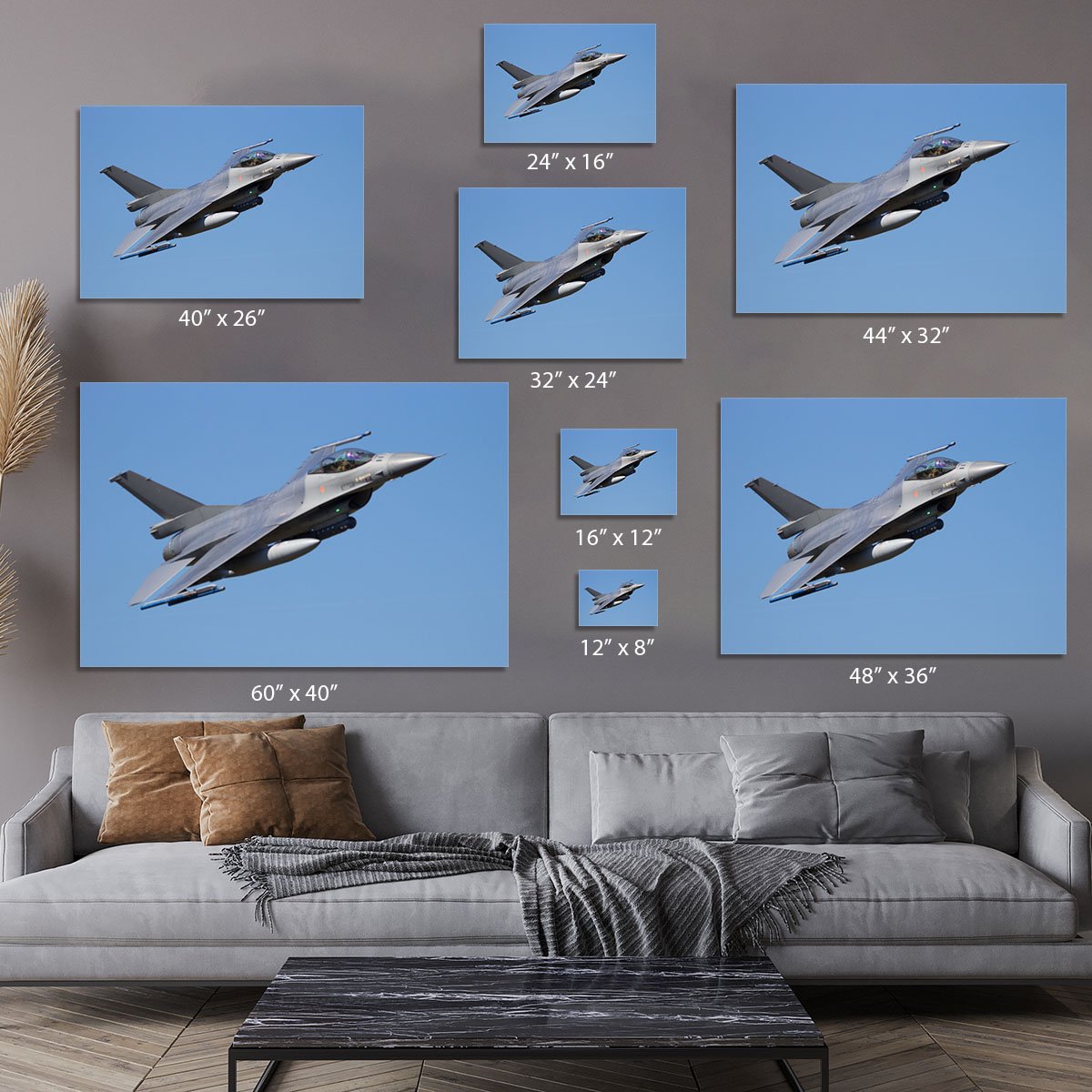 Fighter jet flyby Canvas Print or Poster