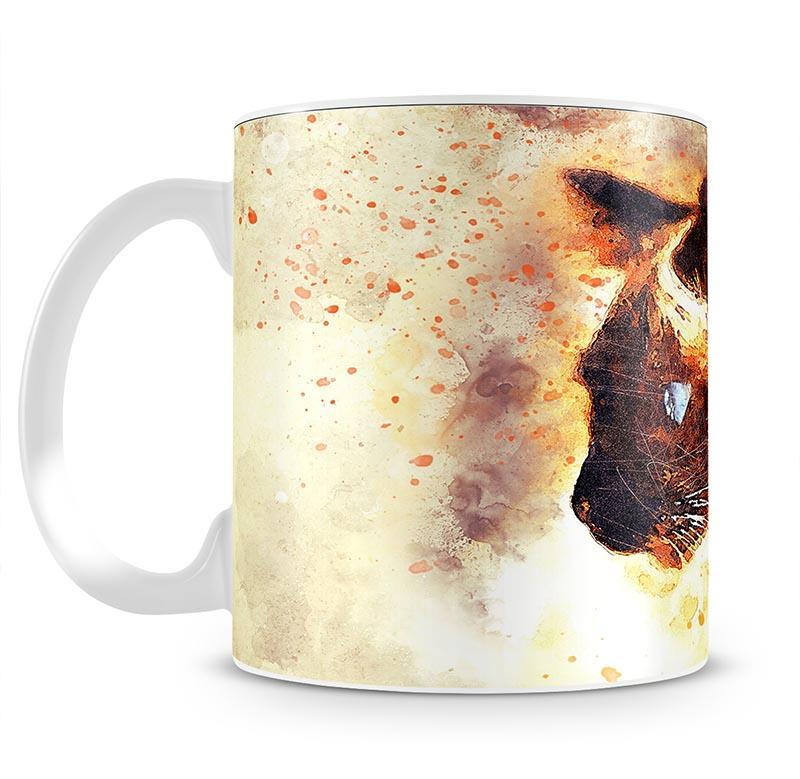 Fire Cat Painting Mug - Canvas Art Rocks - 2