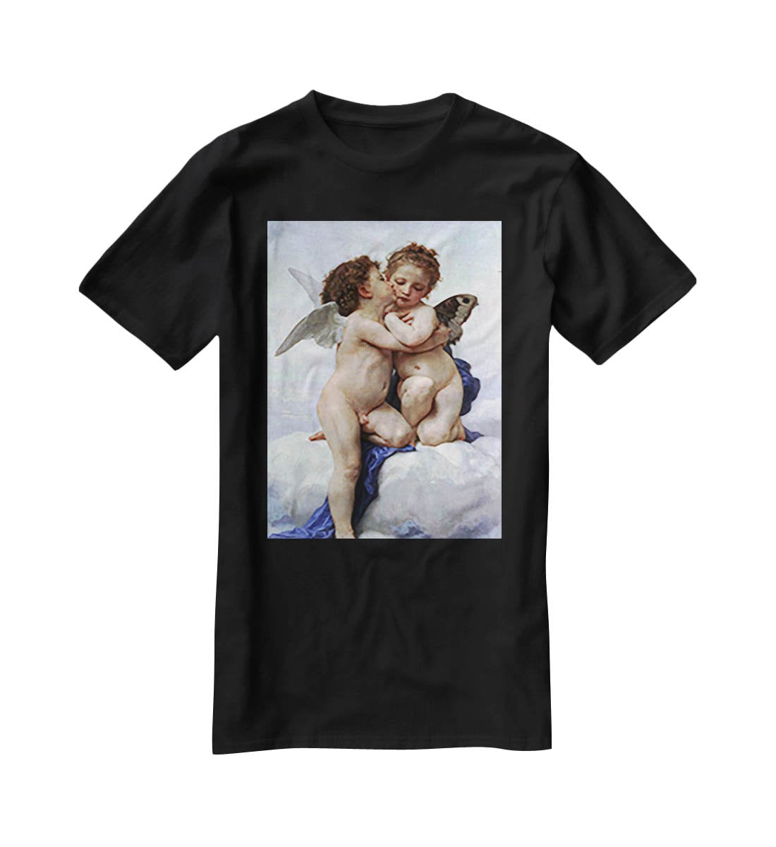 First Kiss By Bouguereau T-Shirt - Canvas Art Rocks - 1