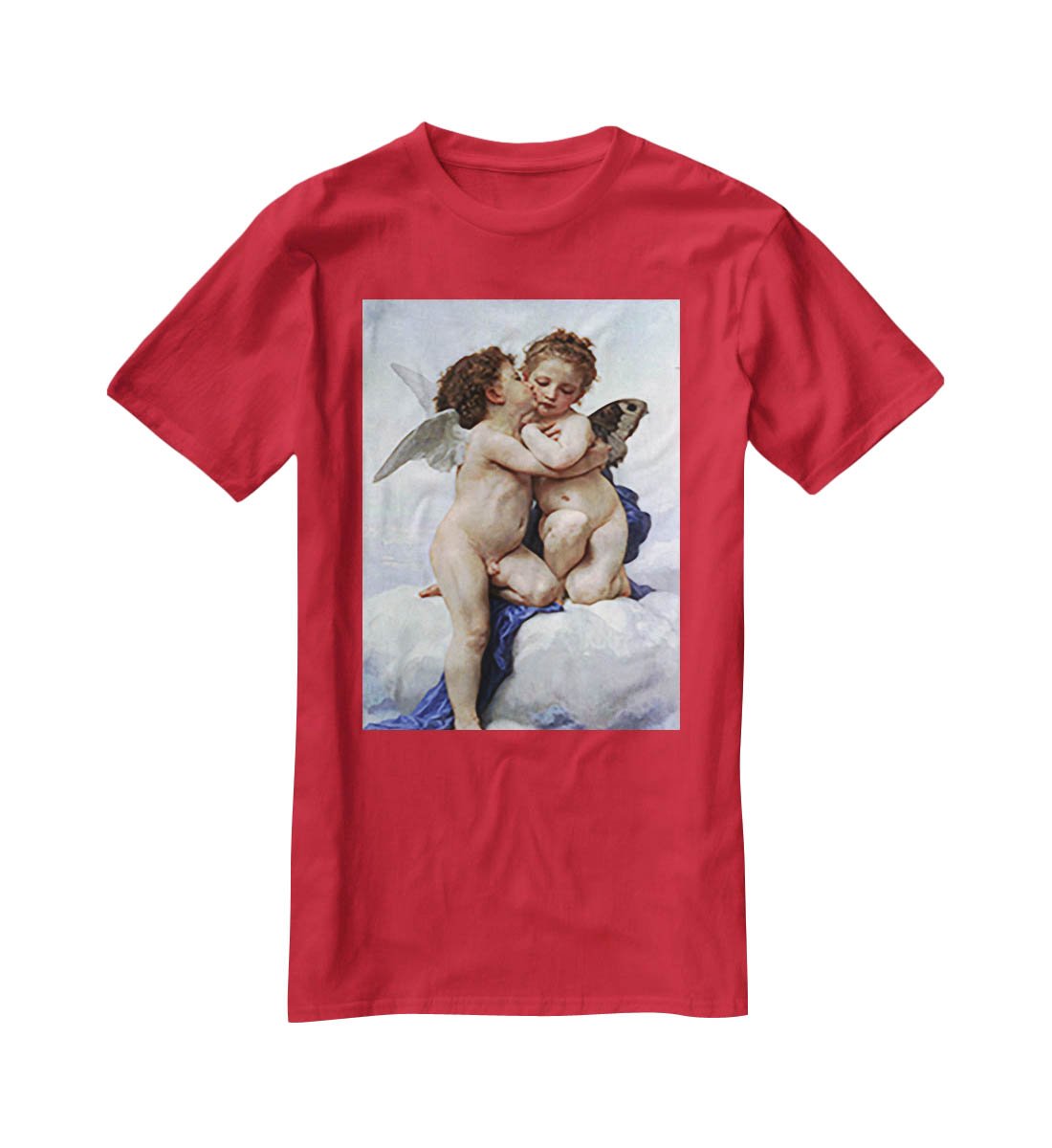 First Kiss By Bouguereau T-Shirt - Canvas Art Rocks - 4