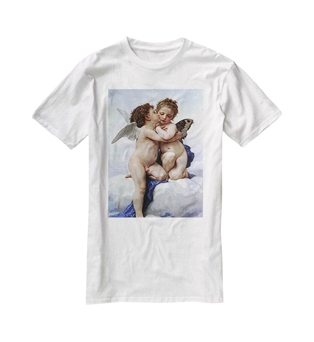 First Kiss By Bouguereau T-Shirt - Canvas Art Rocks - 5
