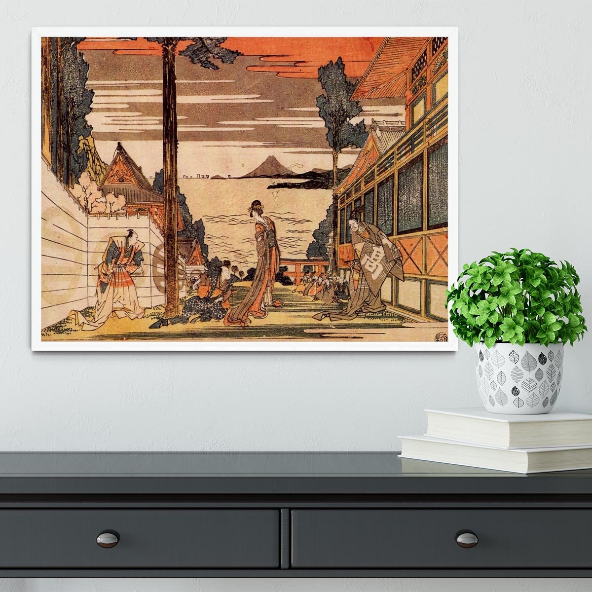 First act by Hokusai Framed Print - Canvas Art Rocks -6