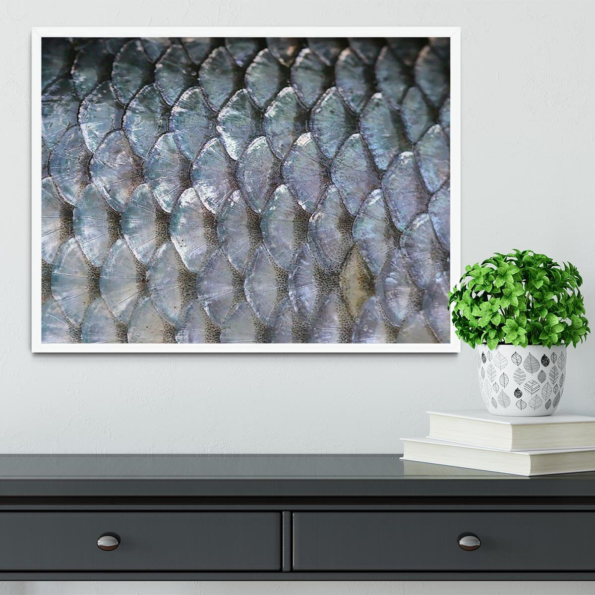 Fish scales Framed Print - Canvas Art Rocks -6