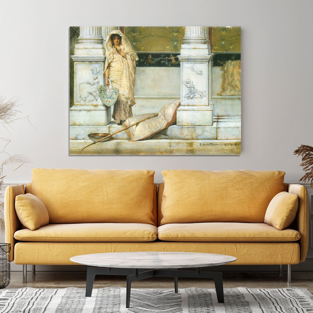 Fishing by Alma Tadema Canvas Print or Poster