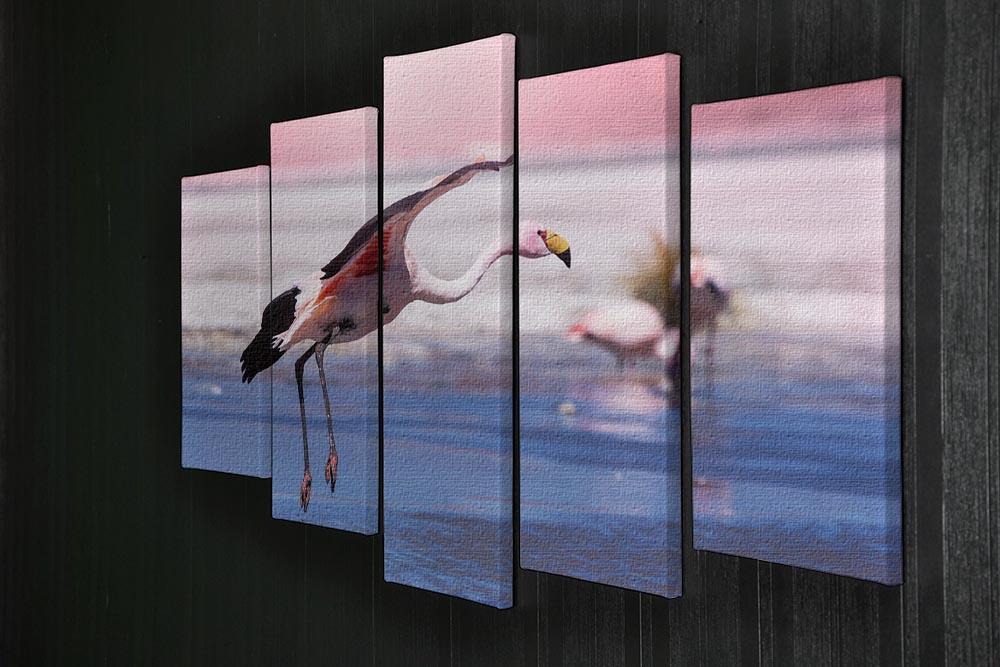 Flamingo in Bolivia 5 Split Panel Canvas - Canvas Art Rocks - 2