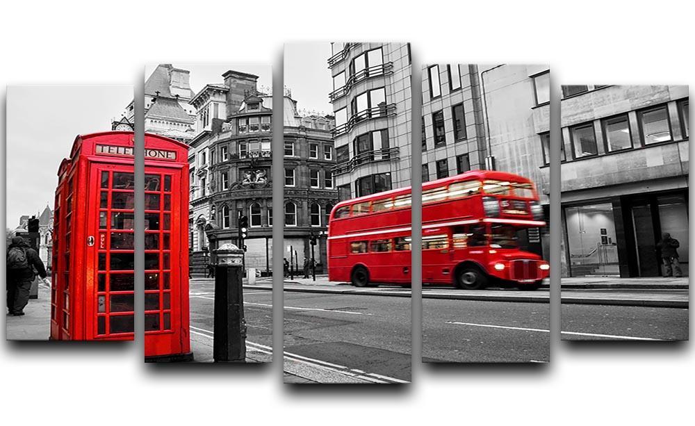 Fleet street London 5 Split Panel Canvas  - Canvas Art Rocks - 1