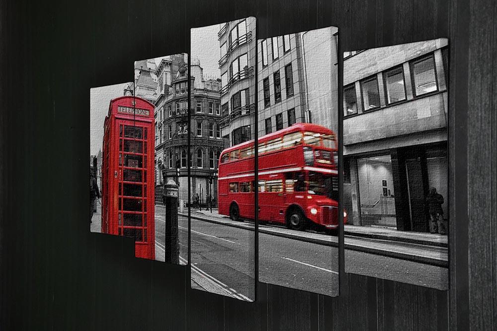 Fleet street London 5 Split Panel Canvas  - Canvas Art Rocks - 2