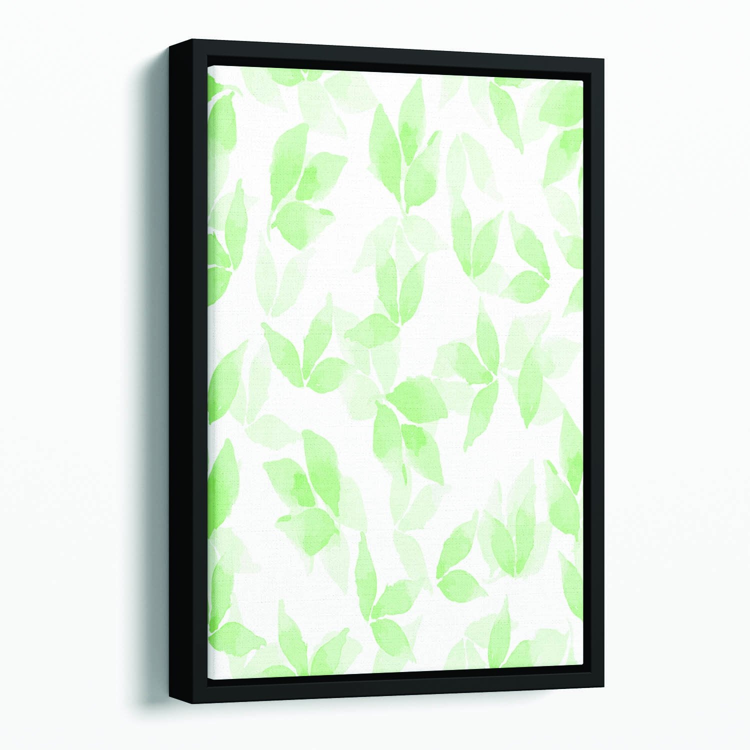 Floral background Floating Framed Canvas