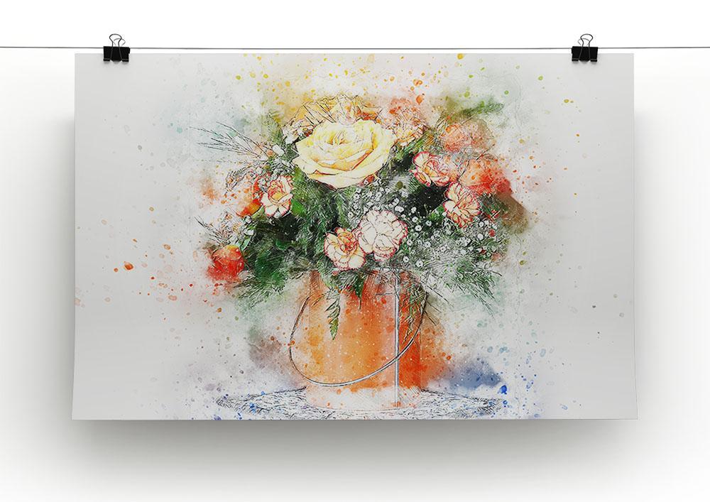 Flower Painting Canvas Print or Poster - Canvas Art Rocks - 2