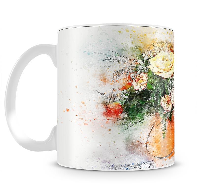 Flower Painting Mug - Canvas Art Rocks - 2