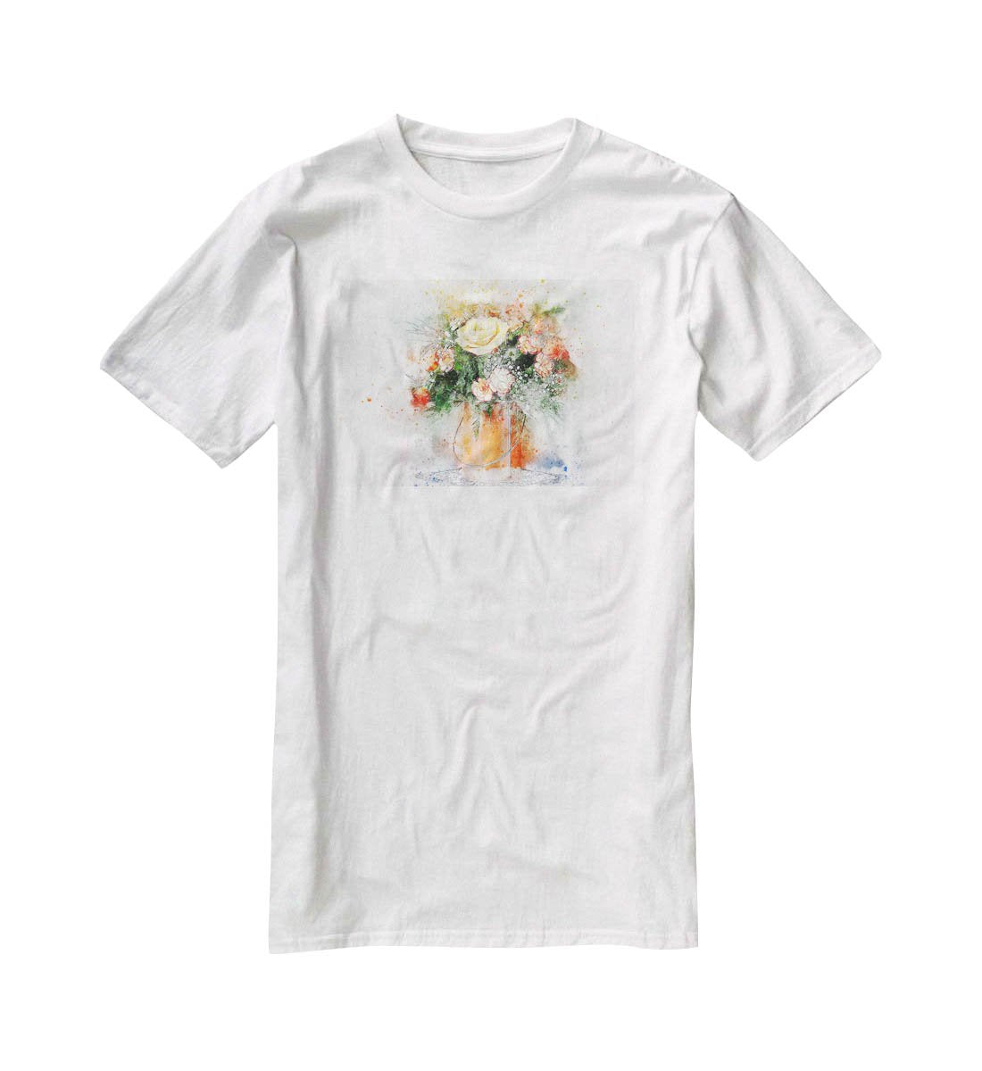 Flower Painting T-Shirt - Canvas Art Rocks - 5