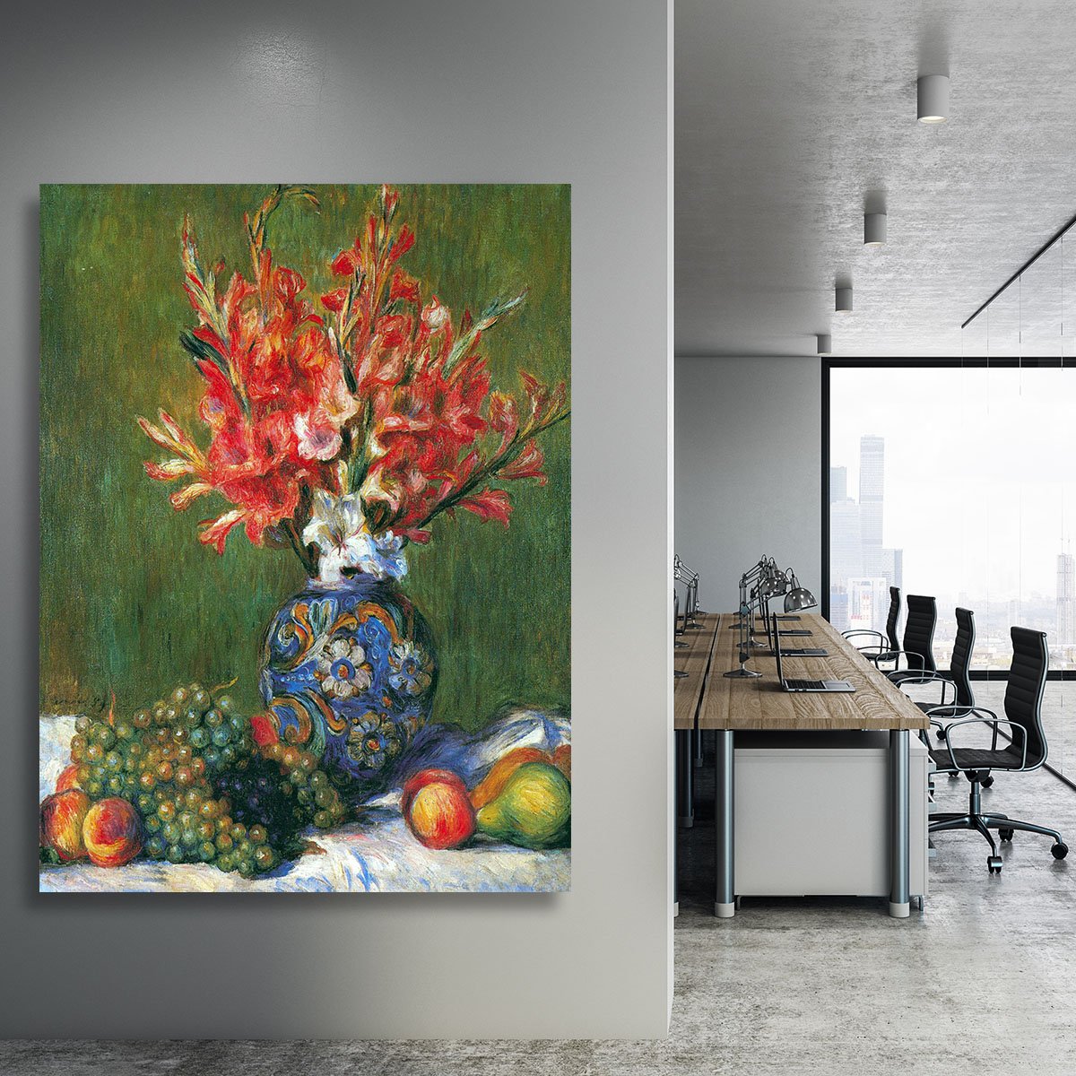 Flowers and Fruit by Renoir Canvas Print or Poster