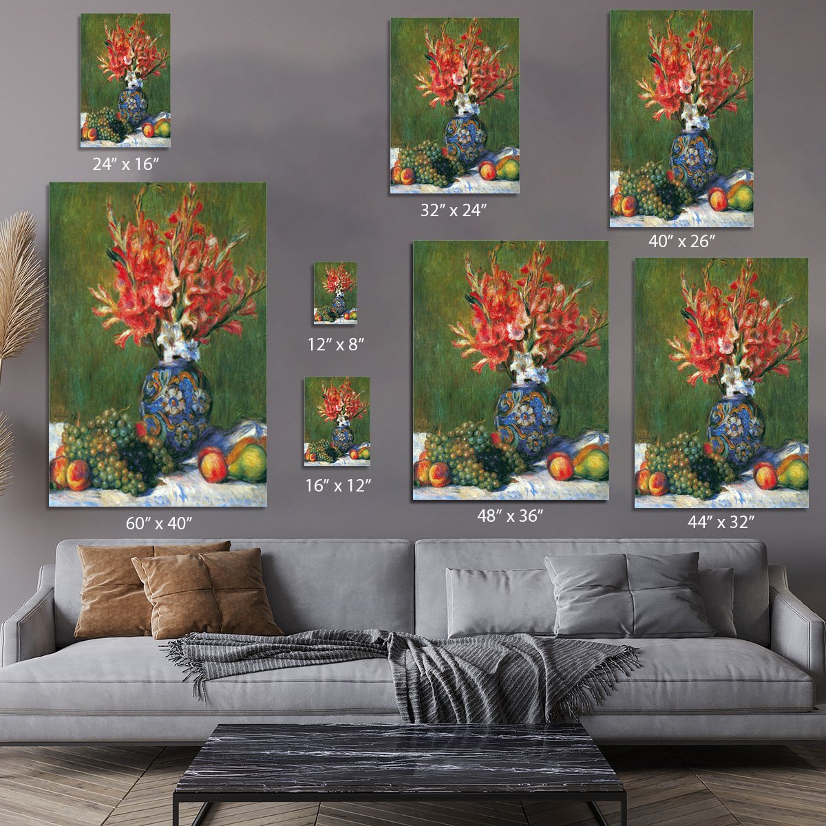 Flowers and Fruit by Renoir Canvas Print or Poster