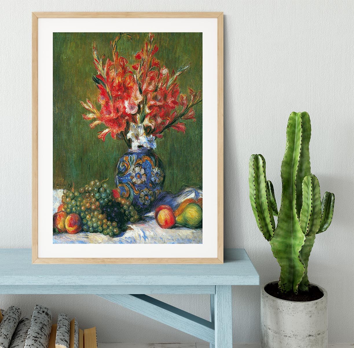 Flowers and Fruit by Renoir Framed Print - Canvas Art Rocks - 3