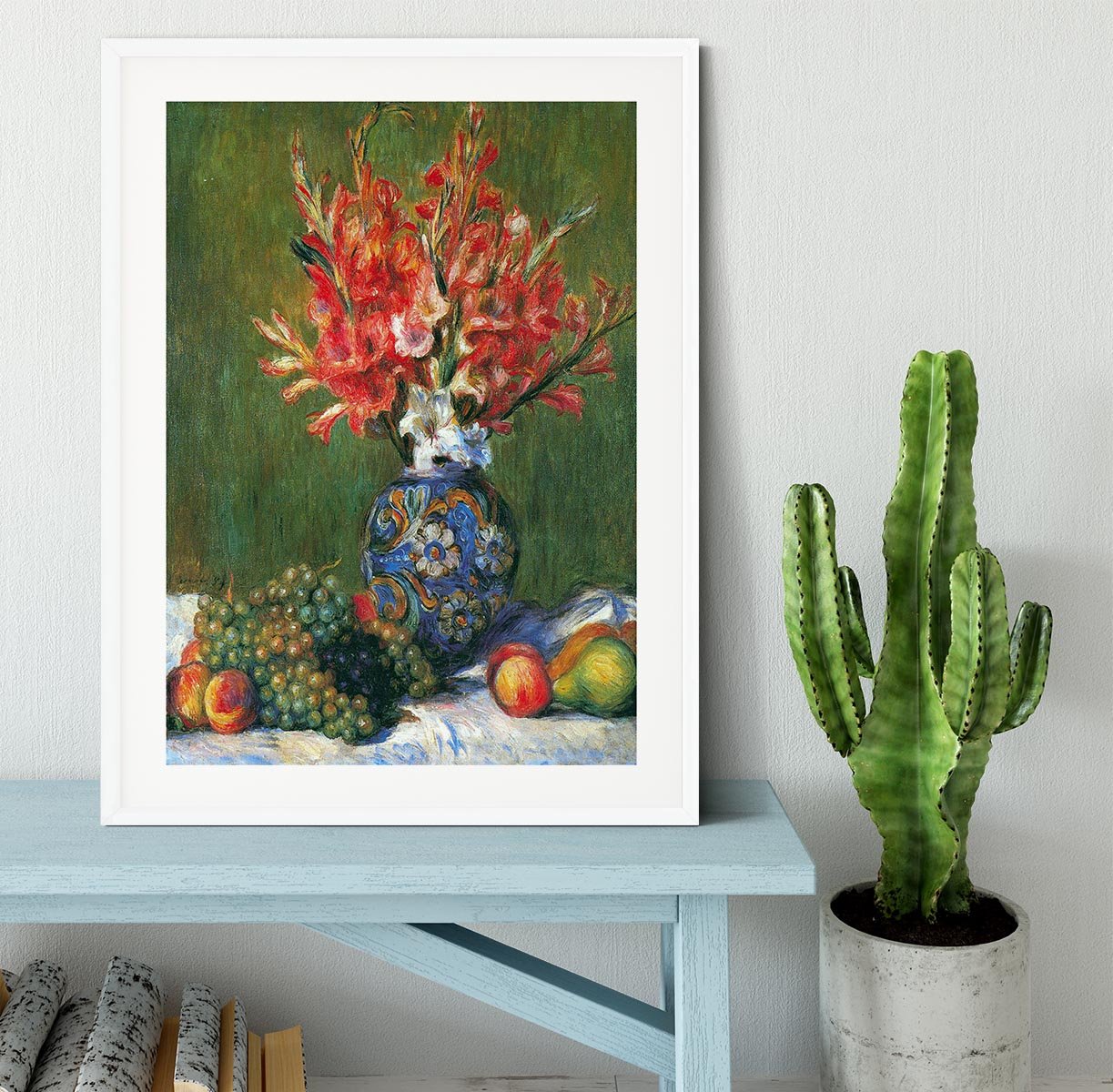Flowers and Fruit by Renoir Framed Print - Canvas Art Rocks - 5