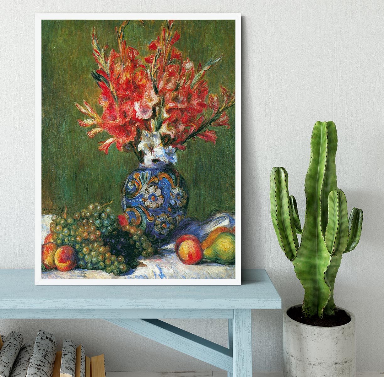 Flowers and Fruit by Renoir Framed Print - Canvas Art Rocks -6