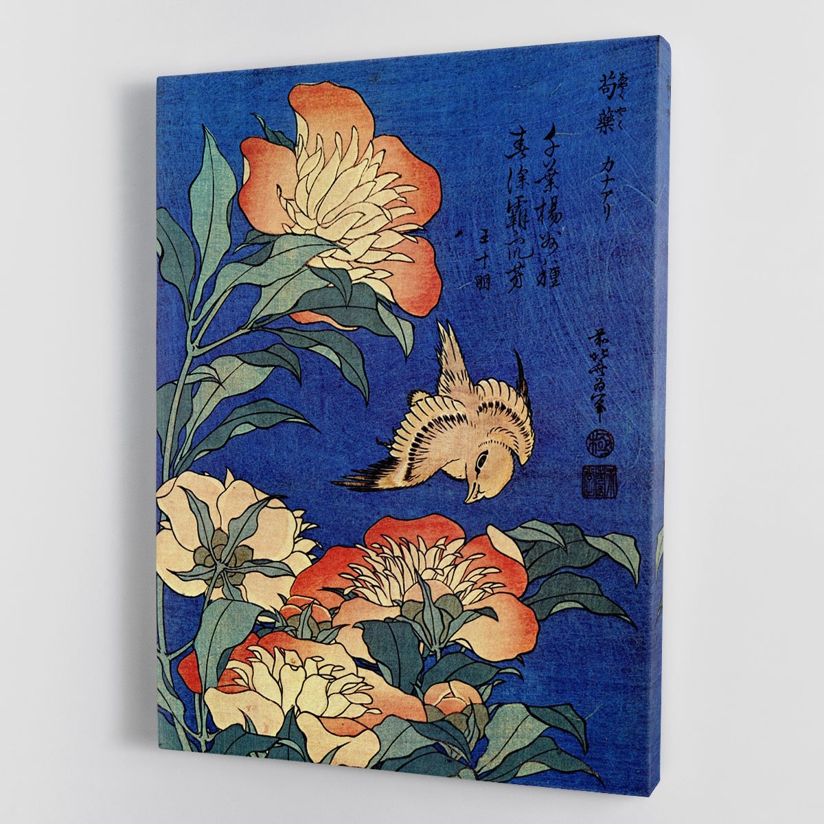 Flowers by Hokusai Canvas Print or Poster