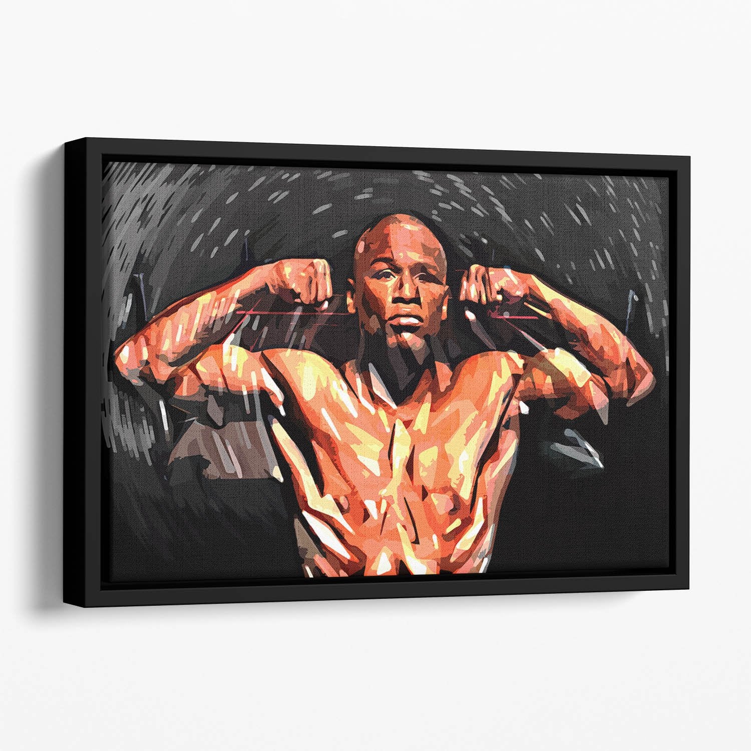 Floyd Mayweather Floating Framed Canvas