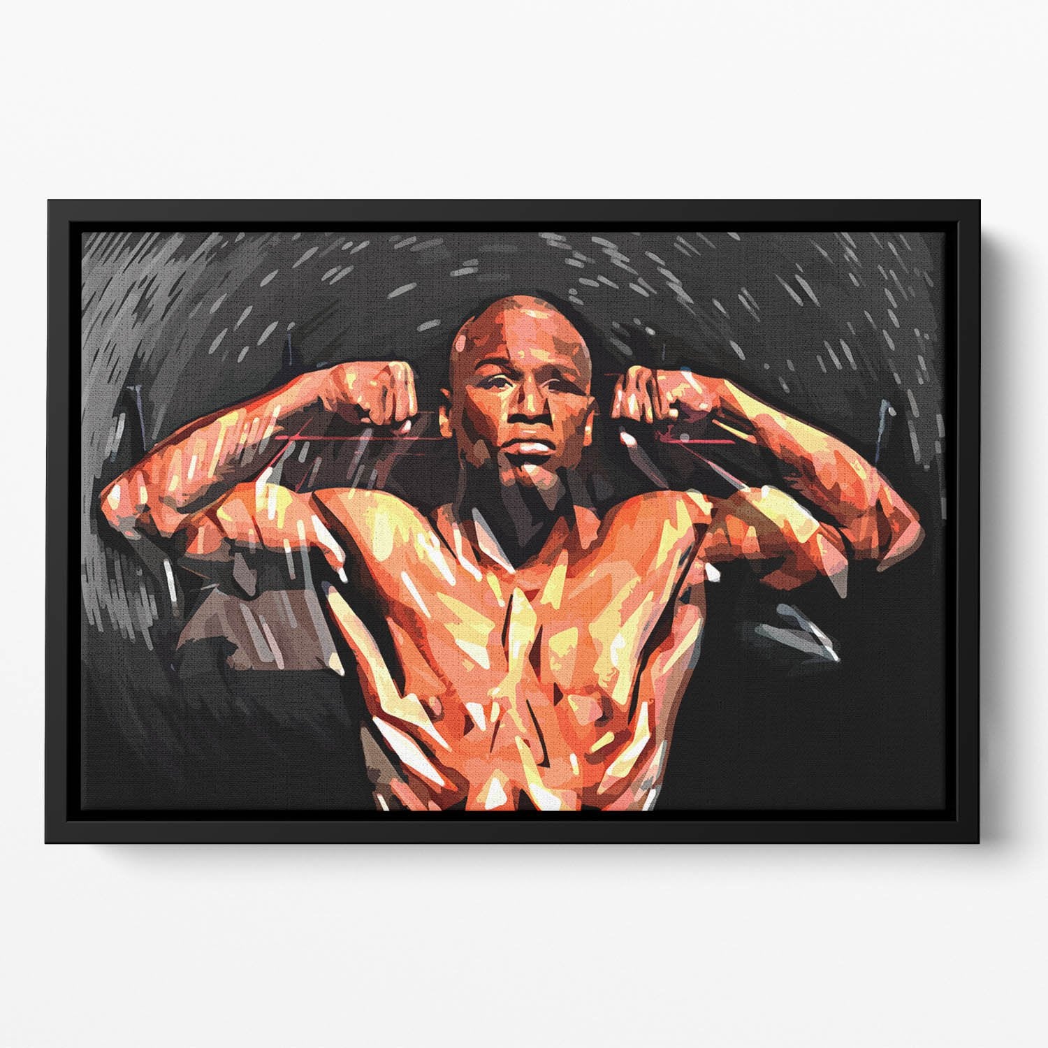 Floyd Mayweather Floating Framed Canvas