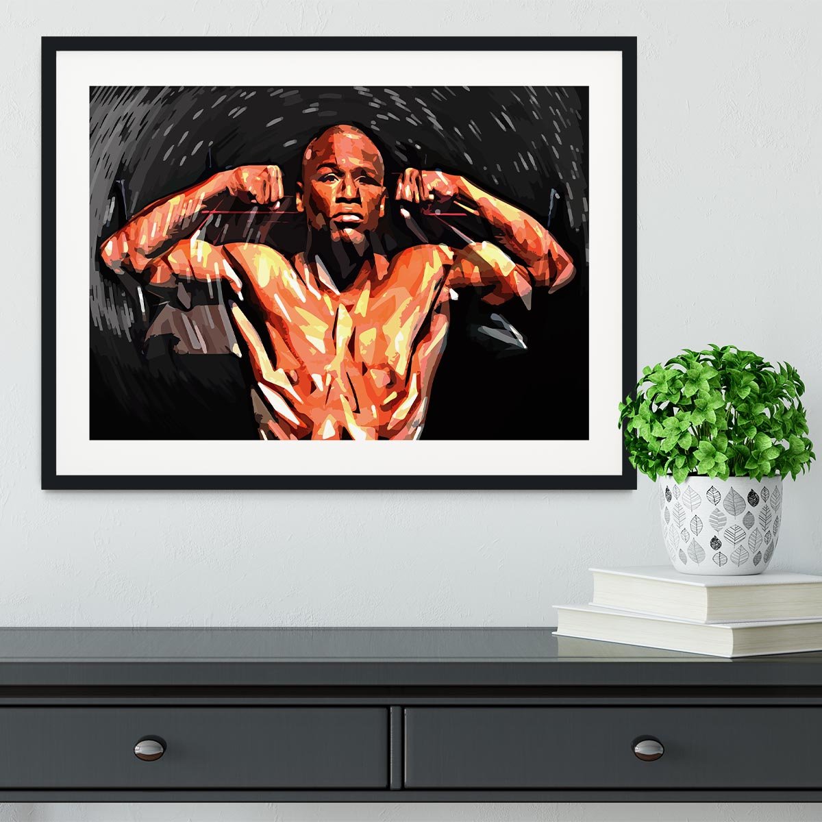 Floyd Mayweather Framed Print - Canvas Art Rocks - 1