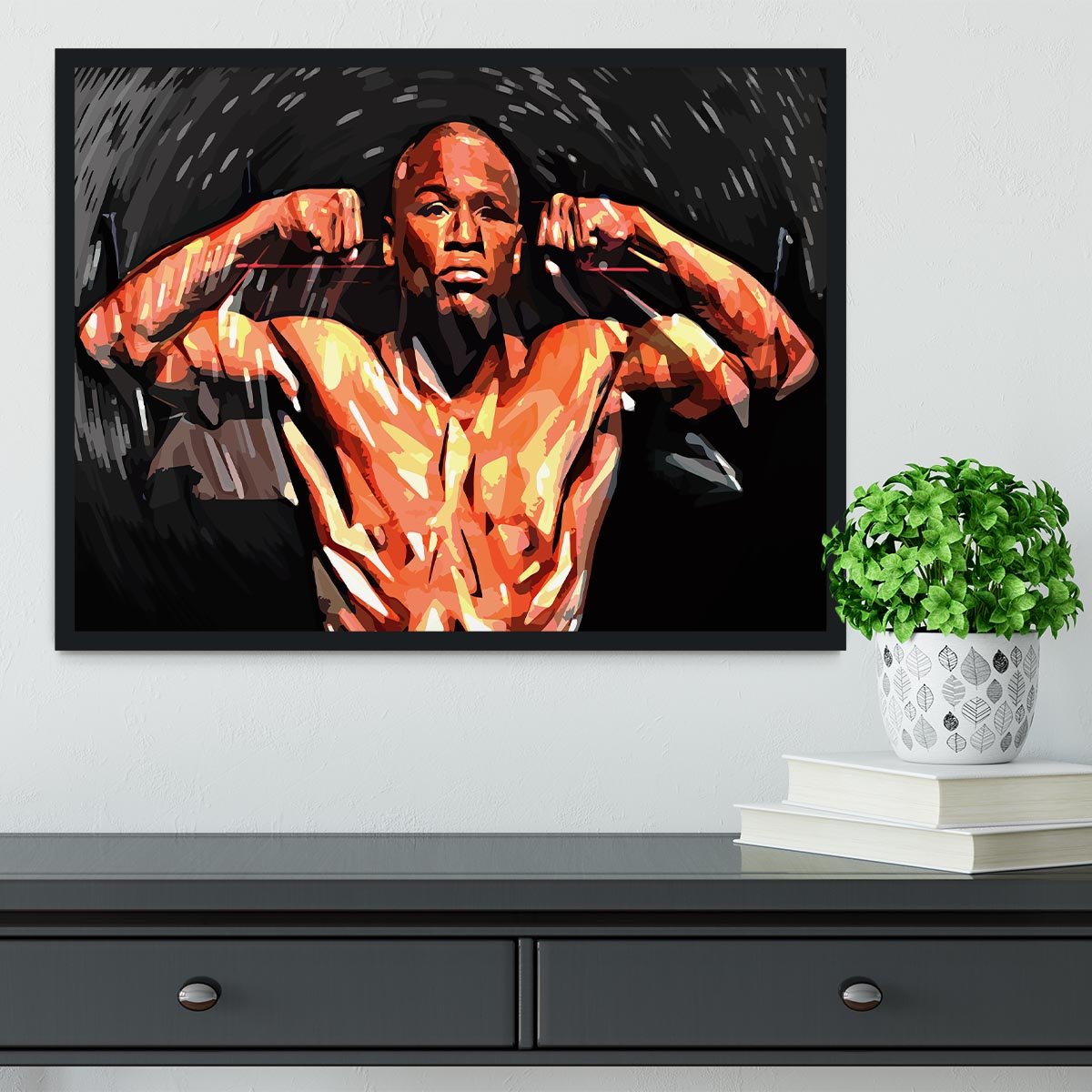 Floyd Mayweather Framed Print - Canvas Art Rocks - 2