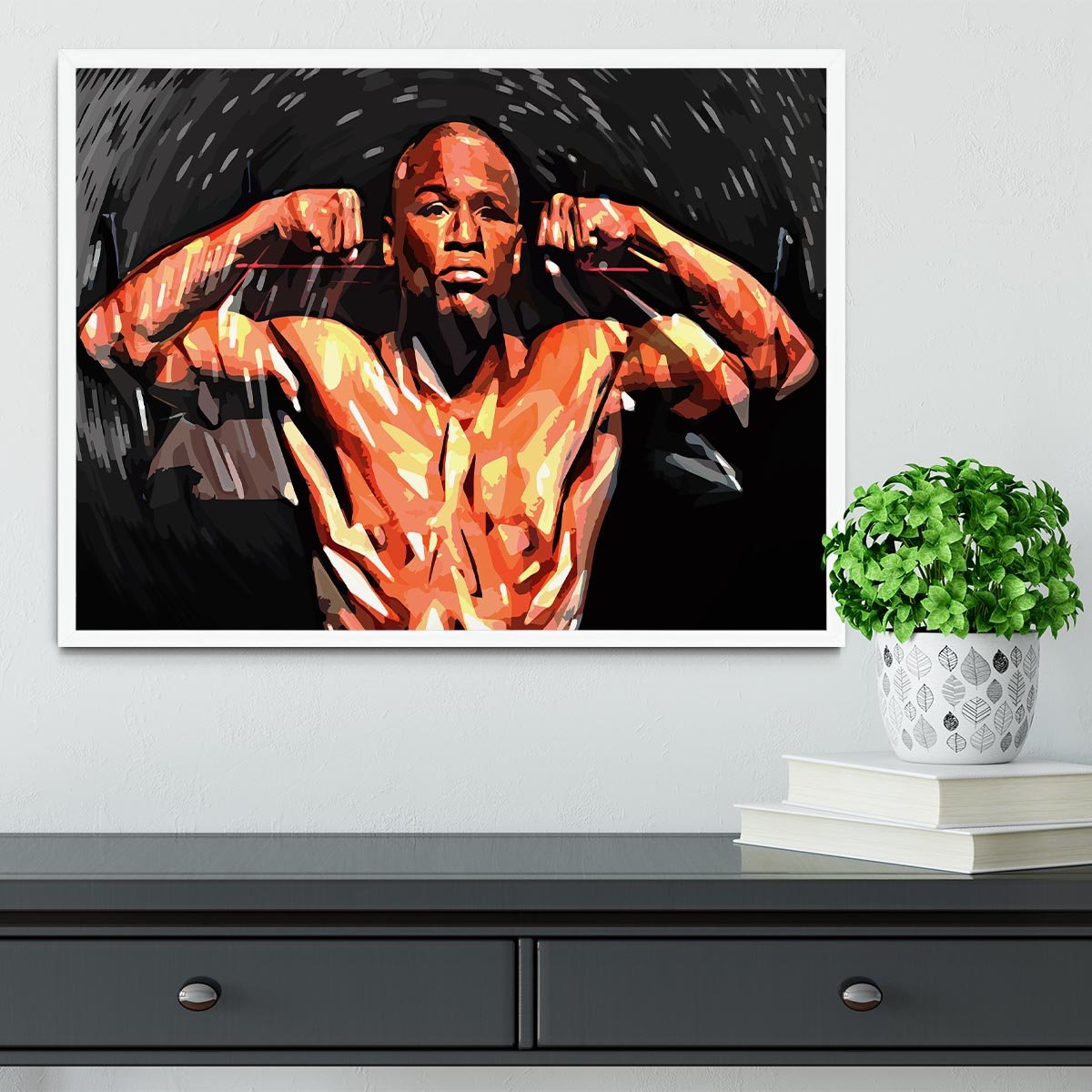 Floyd Mayweather Framed Print - Canvas Art Rocks -6