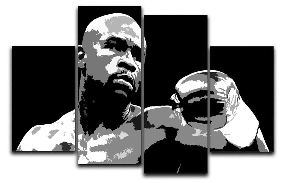 Floyd Mayweather Pop Art 4 Split Panel Canvas  - Canvas Art Rocks - 1