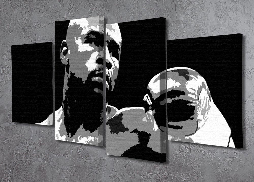 Floyd Mayweather Pop Art 4 Split Panel Canvas - Canvas Art Rocks - 2