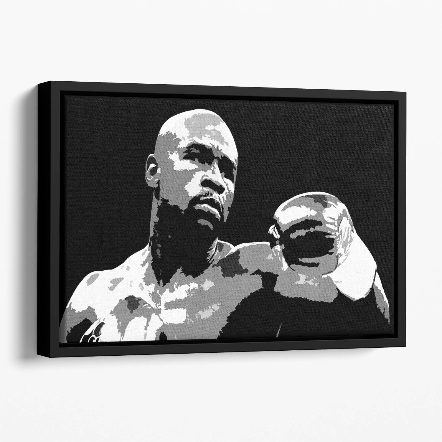 Floyd Mayweather Pop Art Floating Framed Canvas