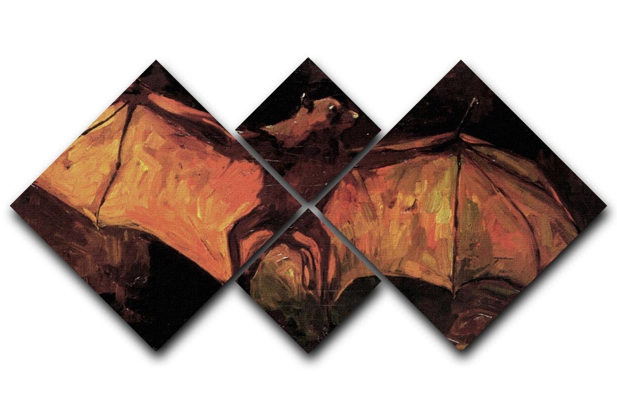 Flying Fox by Van Gogh 4 Square Multi Panel Canvas  - Canvas Art Rocks - 1