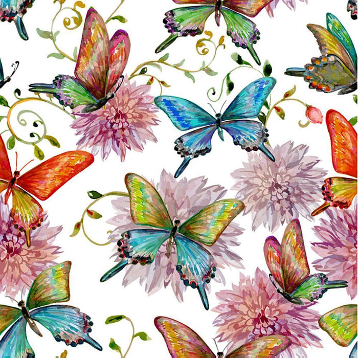 Flying butterflies Wall Mural Wallpaper