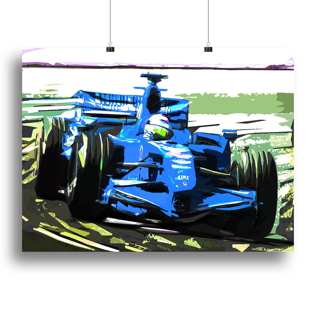 Formula One Racing Car Canvas Print or Poster