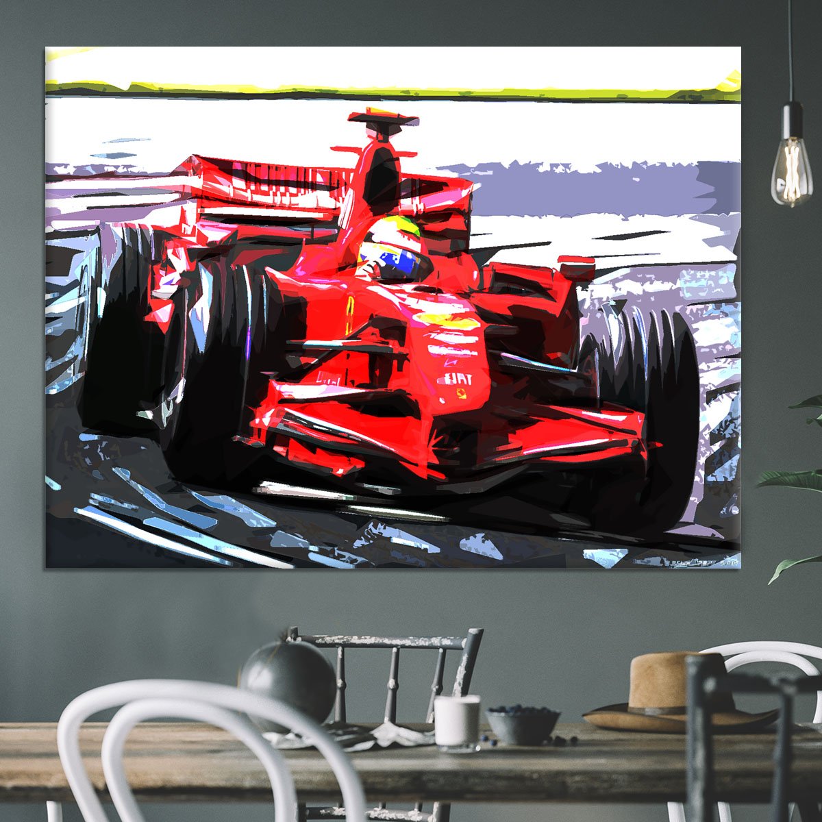 Formula One Racing Car Canvas Print or Poster