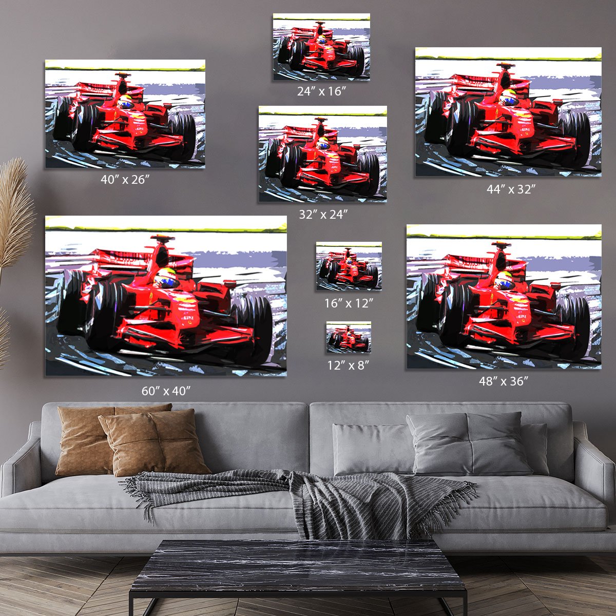 Formula One Racing Car Canvas Print or Poster