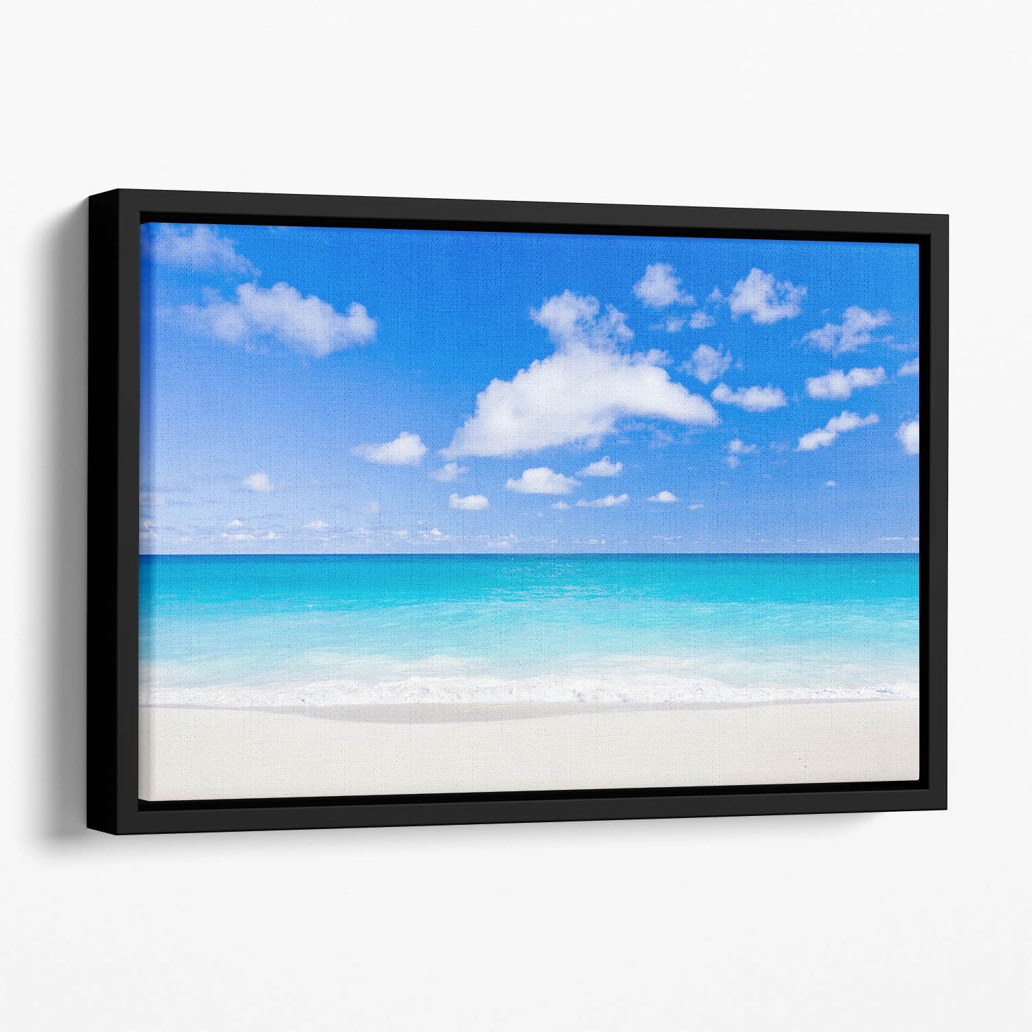Foul Bay Barbados Floating Framed Canvas