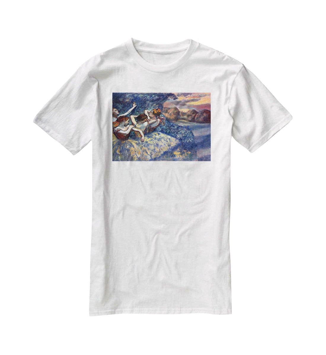Four Dancers by Degas T-Shirt - Canvas Art Rocks - 5