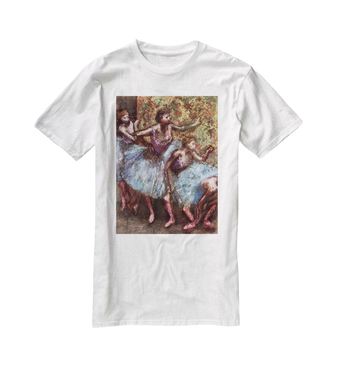 Four dancers behind the scenes 1 by Degas T-Shirt - Canvas Art Rocks - 5